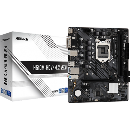Материнська плата AsRock H510M-HDV/M.2 SE (s1200, Intel H470) (Відновлено продавцем, 882070) купити в Україні: Київ, Львів, Хмельницький, Тернопіль, Івано-Франківськ | Перевірка сумісності, низька ціна, відгуки, характеристики від TELEMART фото