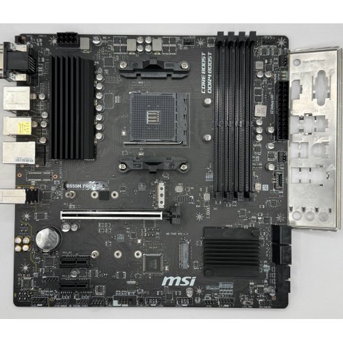 Материнська плата MSI B550M PRO-VDH (sAM4, AMD B550) (Відновлено продавцем, 882088) купити в Україні: Київ, Львів, Хмельницький, Тернопіль, Івано-Франківськ | Перевірка сумісності, низька ціна, відгуки, характеристики від TELEMART фото