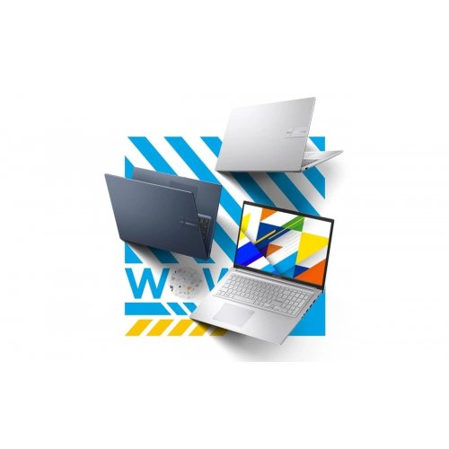 Ноутбук Asus Vivobook 17 X1704VA-AU989 (90NB13X1-M00HH0) Cool Silver купить в Украине: Киев, Днепр, Харьков, Одесса  | Низкая цена, отзывы, характеристики от TELEMART фото