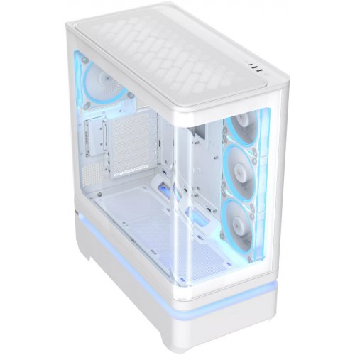 Корпус Asus Prime AP304 ARGB Tempered Glass без БП (90DC0113-B19000) White купить в Украине: Киев, Днепр, Харьков, Одесса  | Проверка совместимости, низкая цена, отзывы, характеристики от TELEMART фото