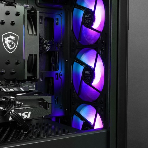 Комп'ютер Dragon Lucky Shadow Powered_by MSI (RTX5070+R7 7700) Black купити в Україні | Telemart фото