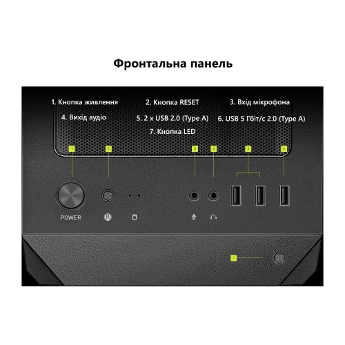 Комп'ютер Dragon Lucky Shadow Powered_by MSI (RTX5070+R7 7700) Black купити в Україні | Telemart фото