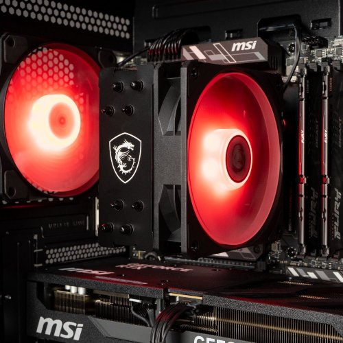 Компьютер Dragon Lucky Shadow Powered_by MSI (RTX 5070 TI+R7 7700) Black купить в Украине: Киев, Днепр, Харьков, Одесса  | Низкая цена, отзывы, характеристики от TELEMART фото