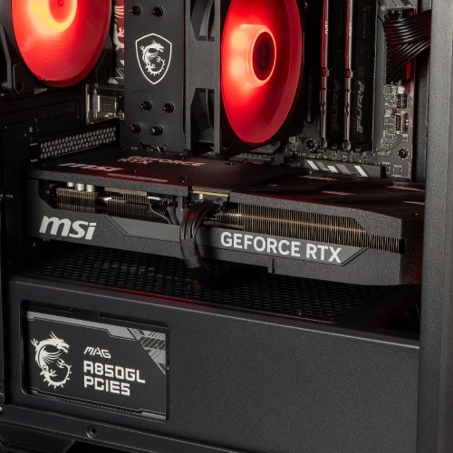 Компьютер Dragon Lucky Shadow Powered_by MSI (RTX 5070 TI+R7 7700) Black купить в Украине: Киев, Днепр, Харьков, Одесса  | Низкая цена, отзывы, характеристики от TELEMART фото