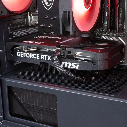 Компьютер Dragon Lucky Shadow Powered_by MSI (RTX 5060 + i5 12400F) Black купить в Украине: Киев, Днепр, Харьков, Одесса  | Низкая цена, отзывы, характеристики от TELEMART фото