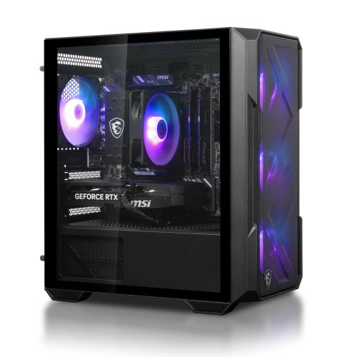 Комп'ютер Dragon Lucky Shadow Powered_by MSI (RTX 5060 + i5 12400F) Black купити в Україні | Telemart фото