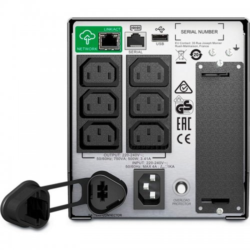 ДБЖ APC Smart-UPS 750VA (SMT750IC) купити в Україні: Київ, Львів, Хмельницький, Тернопіль, Івано-Франківськ | Низька ціна, відгуки, характеристики від TELEMART фото
