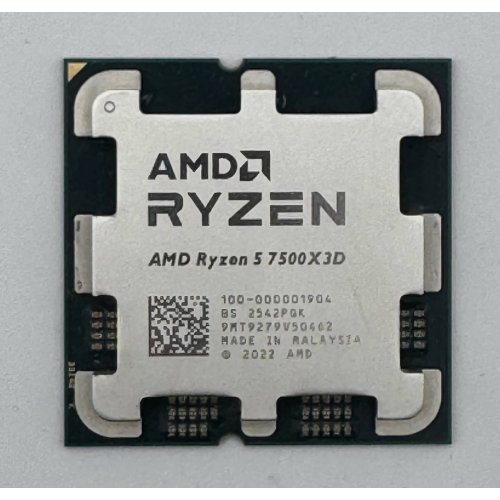 Процесор AMD Ryzen 5 7500X3D 4.0(4.5)GHz 96MB sAM5 Tray (100-000001904) (Відновлено продавцем, 882388) купити в Україні: Київ, Львів, Хмельницький, Тернопіль, Івано-Франківськ | Перевірка сумісності, низька ціна, відгуки, характеристики від TELEMART фото