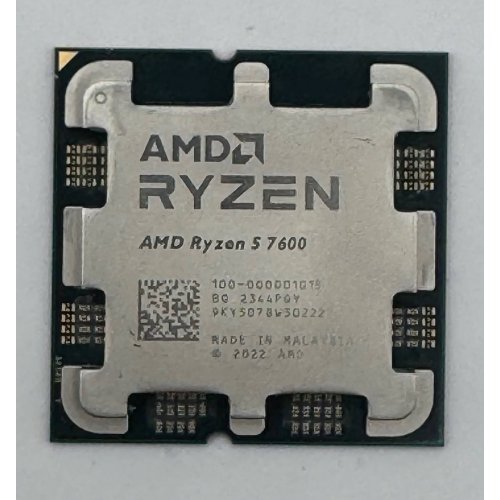 Процесор AMD Ryzen 5 7600 3.8(5.1)GHz 32MB sAM5 Tray (100-000001015) (Відновлено продавцем, 882389) купити в Україні: Київ, Львів, Хмельницький, Тернопіль, Івано-Франківськ | Перевірка сумісності, низька ціна, відгуки, характеристики від TELEMART фото