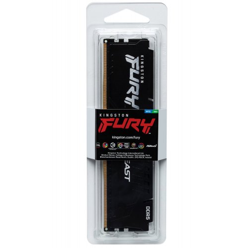 Уценка озу Kingston DDR5 16GB 5200Mhz FURY Beast Black (KF552C40BB-16) (Вскрытая упаковка, 882426) купить в Украине: Киев, Днепр, Харьков, Одесса  | Проверка совместимости, низкая цена, отзывы, характеристики от TELEMART фото
