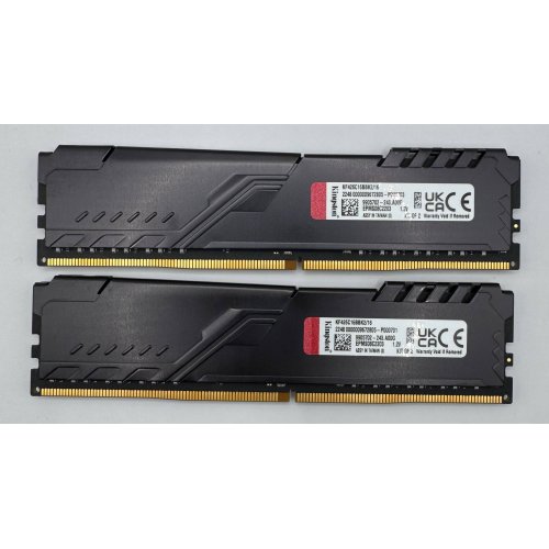Озп Kingston DDR4 16GB (2x8GB) 2666Mhz FURY Beast Black (KF426C16BBK2/16) (Відновлено продавцем, 882431) купити в Україні: Київ, Львів, Хмельницький, Тернопіль, Івано-Франківськ | Перевірка сумісності, низька ціна, відгуки, характеристики від TELEMART фото