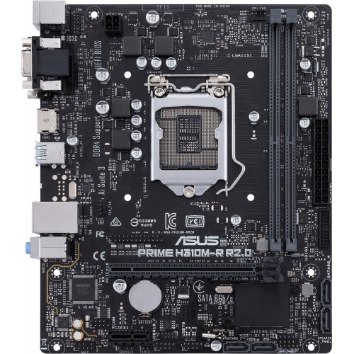 Материнська плата Asus PRIME H310M-R R2.0 (s1151-V2, Intel H310) (Відновлено продавцем, 882467) купити в Україні: Київ, Львів, Хмельницький, Тернопіль, Івано-Франківськ | Перевірка сумісності, низька ціна, відгуки, характеристики від TELEMART фото