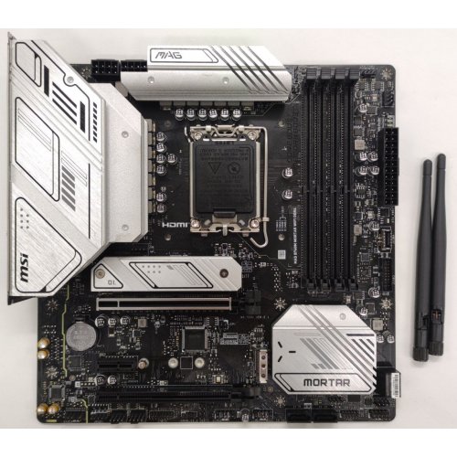 Материнська плата MSI MAG B760M MORTAR WIFI DDR4 (s1700, Intel B760) (Відновлено продавцем, 882480) купити в Україні: Київ, Львів, Хмельницький, Тернопіль, Івано-Франківськ | Перевірка сумісності, низька ціна, відгуки, характеристики від TELEMART фото
