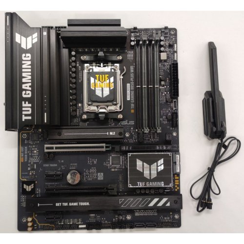 Материнська плата Asus TUF GAMING B850-PLUS WIFI (sAM5, AMD B850) (Відновлено продавцем, 882481) купити в Україні: Київ, Львів, Хмельницький, Тернопіль, Івано-Франківськ | Перевірка сумісності, низька ціна, відгуки, характеристики від TELEMART фото