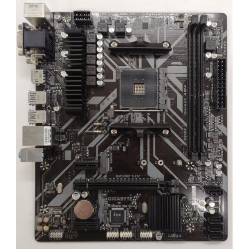 Материнська плата Gigabyte B450M S2H (sAM4, AMD B450) (Відновлено продавцем, 882493) купити в Україні: Київ, Львів, Хмельницький, Тернопіль, Івано-Франківськ | Перевірка сумісності, низька ціна, відгуки, характеристики від TELEMART фото
