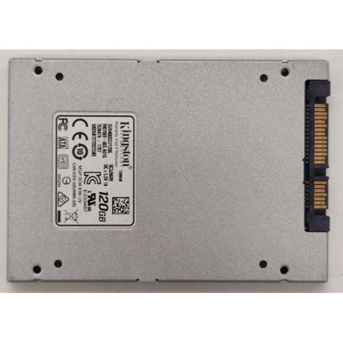 Ssd-диск Kingston SSDNow UV400 120GB 2.5" (SUV400S37/120G) (Восстановлено продавцом, 882495) купить в Украине: Киев, Днепр, Харьков, Одесса  | Проверка совместимости, низкая цена, отзывы, характеристики от TELEMART фото