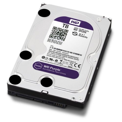 Жесткий диск Western Digital Purple 2TB 64MB 3.5" (WD20PURX) (Восстановлено продавцом, 882500) купить в Украине: Киев, Днепр, Харьков, Одесса  | Проверка совместимости, низкая цена, отзывы, характеристики от TELEMART фото