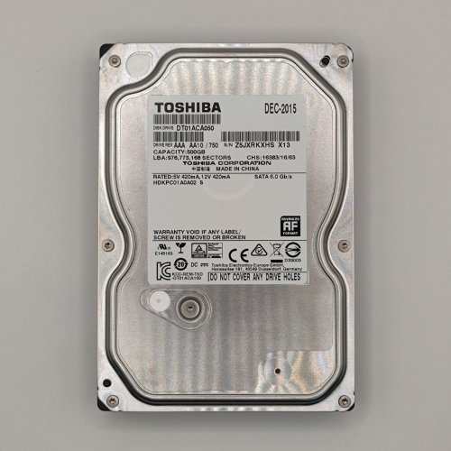 Жесткий диск Toshiba 500GB 32MB 7200RPM 3.5" (DT01ACA050) (Восстановлено продавцом, 882502) купить в Украине: Киев, Днепр, Харьков, Одесса  | Проверка совместимости, низкая цена, отзывы, характеристики от TELEMART фото