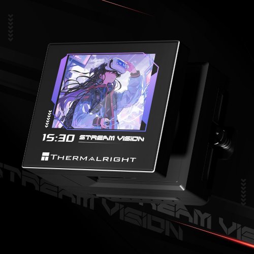 Уценка готовая сво Thermalright Stream Vision 360 Black (Вскрытая упаковка, 882520) купить в Украине: Киев, Днепр, Харьков, Одесса  | Проверка совместимости, низкая цена, отзывы, характеристики от TELEMART фото