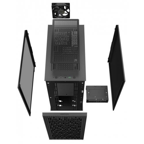 Корпус Deepcool MATREXX 40 Tempered Glass без БП (DP-MATX-MATREXX40) Black (Восстановлено продавцом, 882524) купить в Украине: Киев, Днепр, Харьков, Одесса  | Проверка совместимости, низкая цена, отзывы, характеристики от TELEMART фото