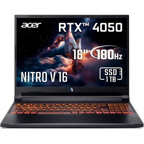 Ноутбук Acer Nitro V 16 AI ANV16-42 (NH.U1JEU.008) Shale Black купить в Украине: Киев, Днепр, Харьков, Одесса  | Низкая цена, отзывы, характеристики от TELEMART фото