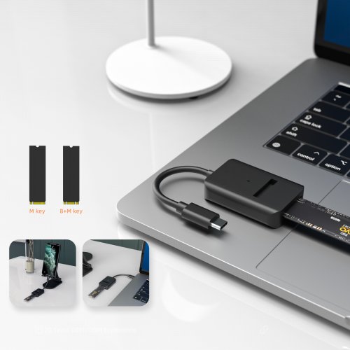 Адаптер Maiwo M.2 NVMe/SATA SSD Enclosure USB 3.2 Gen2 Type-C (K1696P2) Black купить в Украине: Киев, Днепр, Харьков, Одесса  | Низкая цена, отзывы, характеристики от TELEMART фото