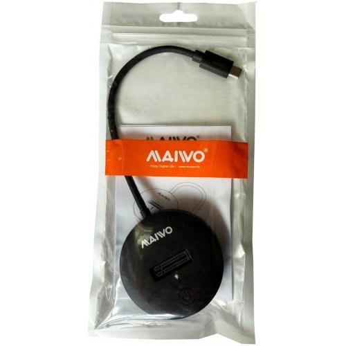 Док-станция Maiwo M.2 NVMe/SATA SSD Docking Station USB 3.2 Gen2 Type-C (K1698P2) Black купить в Украине: Киев, Днепр, Харьков, Одесса  | Низкая цена, отзывы, характеристики от TELEMART фото