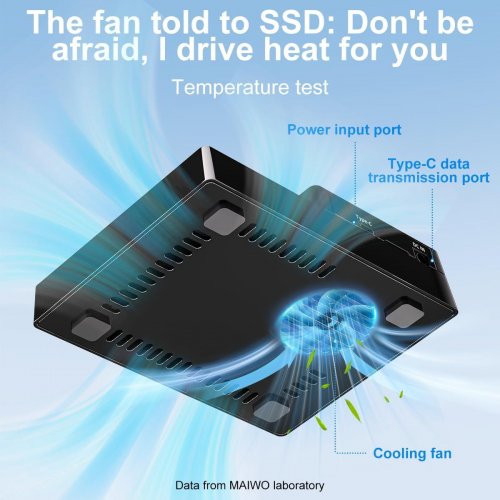 Док-станція Maiwo 4 x M.2 NVMe SSD Clone Dock USB4 Type-C 40Gbps with Fan Metal (K3015P4) Black купити в Україні: Київ, Львів, Хмельницький, Тернопіль, Івано-Франківськ | Низька ціна, відгуки, характеристики від TELEMART фото