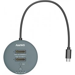 Док-станція Maiwo 2 x M.2 NVMe SSD Clone Dock USB 3.2 Gen2 Type-C 10Gbps (K3026P2 grey) Grey