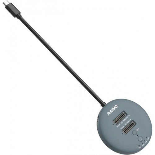 Док-станция Maiwo 2 x M.2 NVMe SSD Clone Dock USB 3.2 Gen2 Type-C 10Gbps (K3026P2 grey) Grey купить в Украине: Киев, Днепр, Харьков, Одесса  | Низкая цена, отзывы, характеристики от TELEMART фото