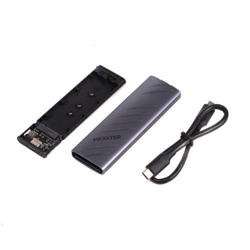 Зовнішня кишеня Maxxter M.2 SSD NVME Enclosure USB 3.1 (EHDE-2280S-01) Black купити в Україні: Київ, Львів, Хмельницький, Тернопіль, Івано-Франківськ | Низька ціна, відгуки, характеристики від TELEMART фото