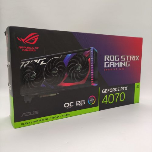Відеокарта Asus ROG GeForce RTX 4070 Strix OC 12288MB (ROG-STRIX-RTX4070-O12G-GAMING) (Відновлено продавцем, 883146) купити в Україні: Київ, Львів, Хмельницький, Тернопіль, Івано-Франківськ | Перевірка сумісності, низька ціна, відгуки, характеристики від TELEMART фото