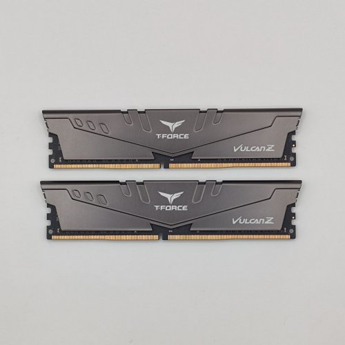 Озу Team DDR4 32GB (2x16GB) 3200Mhz T-Force Vulcan Z Grey (TLZGD432G3200HC16FDC01) (Восстановлено продавцом, 883156) купить в Украине: Киев, Днепр, Харьков, Одесса  | Проверка совместимости, низкая цена, отзывы, характеристики от TELEMART фото