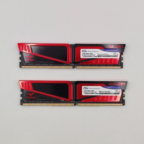Озу Team DDR4 8GB 2400Mhz T-Force Vulcan Red (TLRED48G2400HC1401) (Восстановлено продавцом, 883158) купить в Украине: Киев, Днепр, Харьков, Одесса  | Проверка совместимости, низкая цена, отзывы, характеристики от TELEMART фото