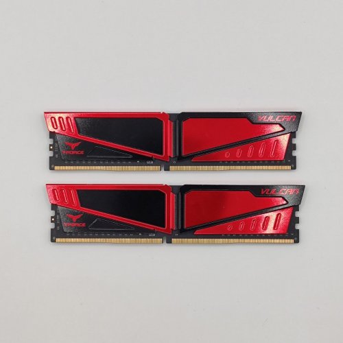 Озу Team DDR4 8GB 2400Mhz T-Force Vulcan Red (TLRED48G2400HC1401) (Восстановлено продавцом, 883158) купить в Украине: Киев, Днепр, Харьков, Одесса  | Проверка совместимости, низкая цена, отзывы, характеристики от TELEMART фото