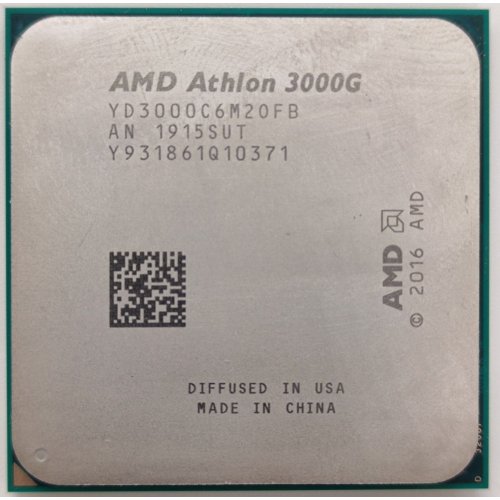 Процессор AMD Athlon 3000G 3.5GHz 4MB sAM4 Tray (YD3000C6M2OFH) (Восстановлено продавцом, 883170) купить в Украине: Киев, Днепр, Харьков, Одесса  | Проверка совместимости, низкая цена, отзывы, характеристики от TELEMART фото