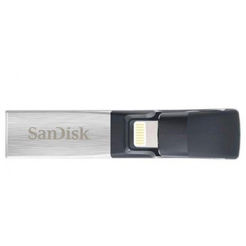 Купить Накопитель SanDisk iXpand 16GB USB 3.0/Lightning (SDIX30C-016G-GN6NN) Silver - цена в Харькове, Киеве, Днепре, Одессе
в интернет-магазине Telemart фото