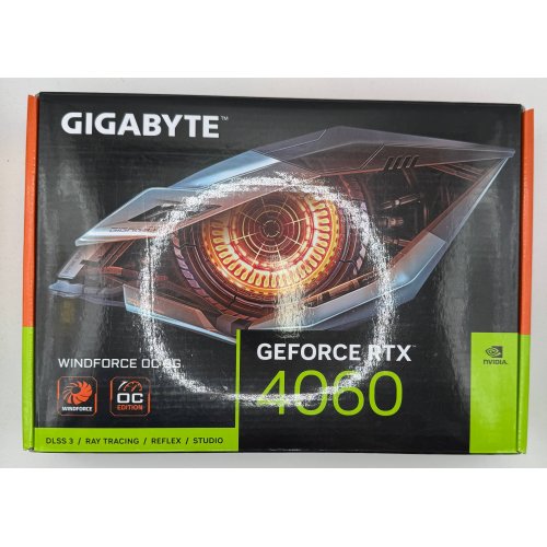Відеокарта Gigabyte GeForce RTX 4060 Windforce OC 8192MB (GV-N4060WF2OC-8GD) (Відновлено продавцем, 883270) купити в Україні: Київ, Львів, Хмельницький, Тернопіль, Івано-Франківськ | Перевірка сумісності, низька ціна, відгуки, характеристики від TELEMART фото