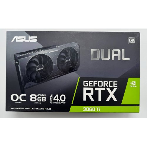 Відеокарта Asus GeForce RTX 3060 Ti Dual OC 8192MB (DUAL-RTX3060TI-O8GD6X) (Відновлено продавцем, 883276) купити в Україні: Київ, Львів, Хмельницький, Тернопіль, Івано-Франківськ | Перевірка сумісності, низька ціна, відгуки, характеристики від TELEMART фото