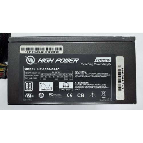 Блок питания Sirtec High Power 1000W (HP-1000-G14C) (Восстановлено продавцом, 883313) купить в Украине: Киев, Днепр, Харьков, Одесса  | Проверка совместимости, низкая цена, отзывы, характеристики от TELEMART фото