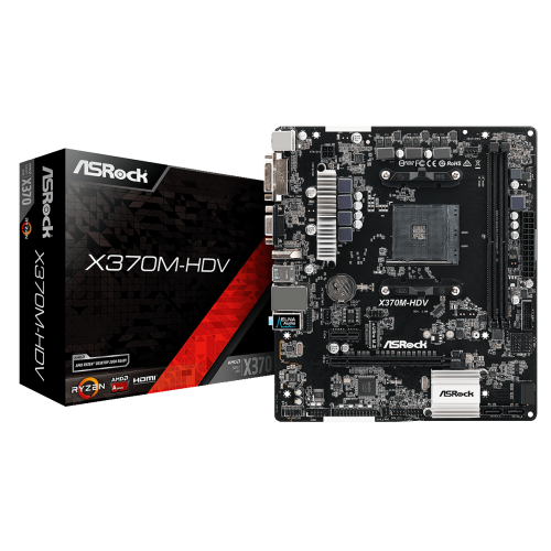 Материнська плата AsRock X370M-HDV (sAM4, AMD X370) (Відновлено продавцем, 883337) купити в Україні: Київ, Львів, Хмельницький, Тернопіль, Івано-Франківськ | Перевірка сумісності, низька ціна, відгуки, характеристики від TELEMART фото