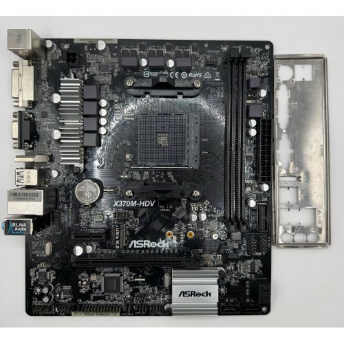 Материнська плата AsRock X370M-HDV (sAM4, AMD X370) (Відновлено продавцем, 883337) купити в Україні: Київ, Львів, Хмельницький, Тернопіль, Івано-Франківськ | Перевірка сумісності, низька ціна, відгуки, характеристики від TELEMART фото
