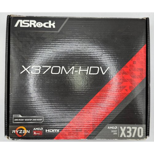 Материнська плата AsRock X370M-HDV (sAM4, AMD X370) (Відновлено продавцем, 883337) купити в Україні: Київ, Львів, Хмельницький, Тернопіль, Івано-Франківськ | Перевірка сумісності, низька ціна, відгуки, характеристики від TELEMART фото