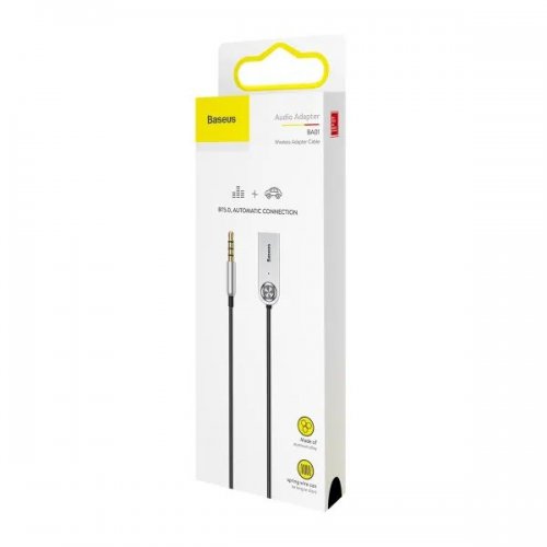 Bluetooth ресивер Baseus BA01 Bluetooth USB to AUX Cable (CABA01-01) Black купити в Україні: Київ, Львів, Хмельницький, Тернопіль, Івано-Франківськ | Низька ціна, відгуки, характеристики від TELEMART фото