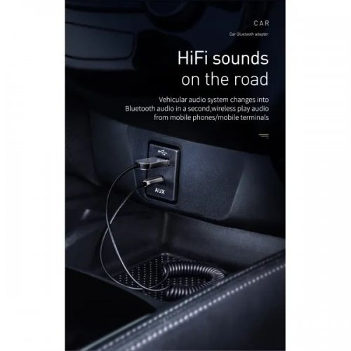 Bluetooth ресивер Baseus BA01 Bluetooth USB to AUX Cable (CABA01-01) Black купити в Україні: Київ, Львів, Хмельницький, Тернопіль, Івано-Франківськ | Низька ціна, відгуки, характеристики від TELEMART фото
