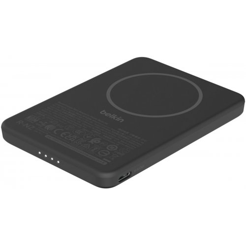 Powerbank Belkin Slim Magnetic Wireless 5000mAh 15W (BPD010HQBK) Black купить в Украине: Киев, Днепр, Харьков, Одесса  | Низкая цена, отзывы, характеристики от TELEMART фото
