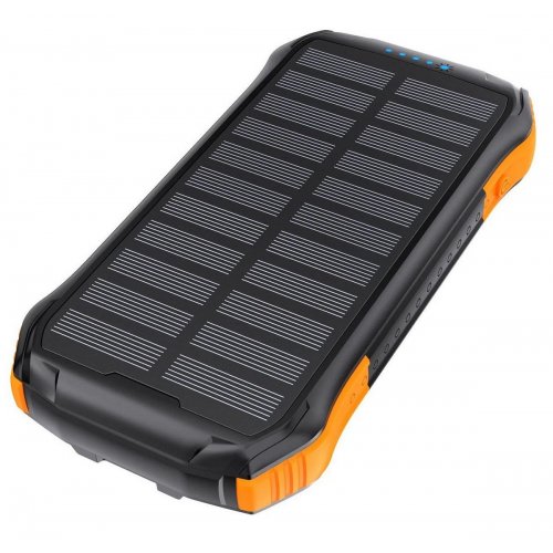 Powerbank Choetech B659 Solar Portable Charger 10000mAh (B659-OR) Black/Orange купити в Україні: Київ, Львів, Хмельницький, Тернопіль, Івано-Франківськ | Низька ціна, відгуки, характеристики від TELEMART фото
