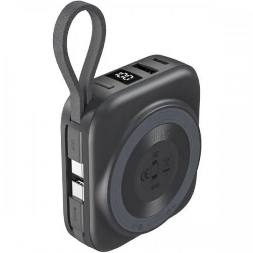 Powerbank Choetech B697C Magnetic Wireless 10000mAh 22.5W (B697C-BKGY) Black купити в Україні: Київ, Львів, Хмельницький, Тернопіль, Івано-Франківськ | Низька ціна, відгуки, характеристики від TELEMART фото