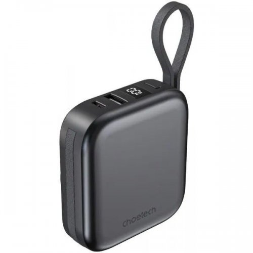 Powerbank Choetech B697C Magnetic Wireless 10000mAh 22.5W (B697C-BKGY) Black купити в Україні: Київ, Львів, Хмельницький, Тернопіль, Івано-Франківськ | Низька ціна, відгуки, характеристики від TELEMART фото