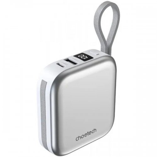 Powerbank Choetech B697C Magnetic Wireless 10000mAh 22.5W (B697C-WHSL) White купити в Україні: Київ, Львів, Хмельницький, Тернопіль, Івано-Франківськ | Низька ціна, відгуки, характеристики від TELEMART фото
